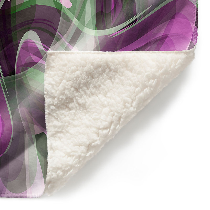 Hand Woven Throw Blanket, 51" x 60", Purple