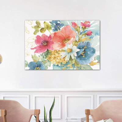 My Garden Bouquet I 1 Piece Wrapped Canvas Painting