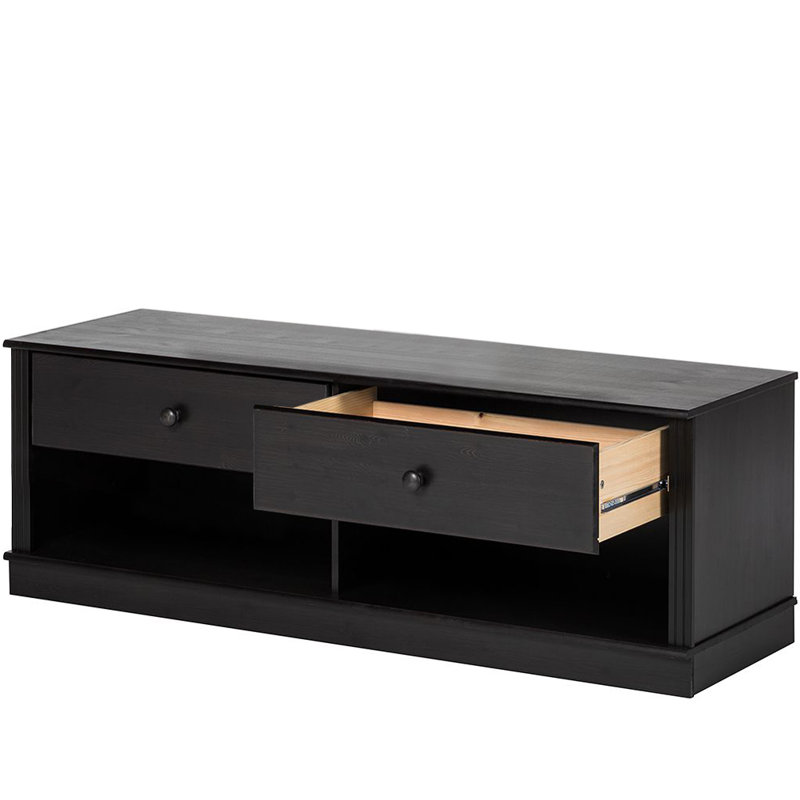 Aloisa Unfinished TV Stand, Black