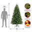 Spada 90" H Green Realistic Pine Christmas Tree with 500 LED Lights