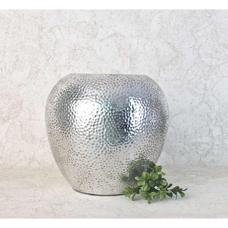 Vase en forme de pomme, H 10 po x l 10 po x P 9 po