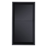 Niche de douche encastrée rectangulaire en acier inoxydable de calibre 18