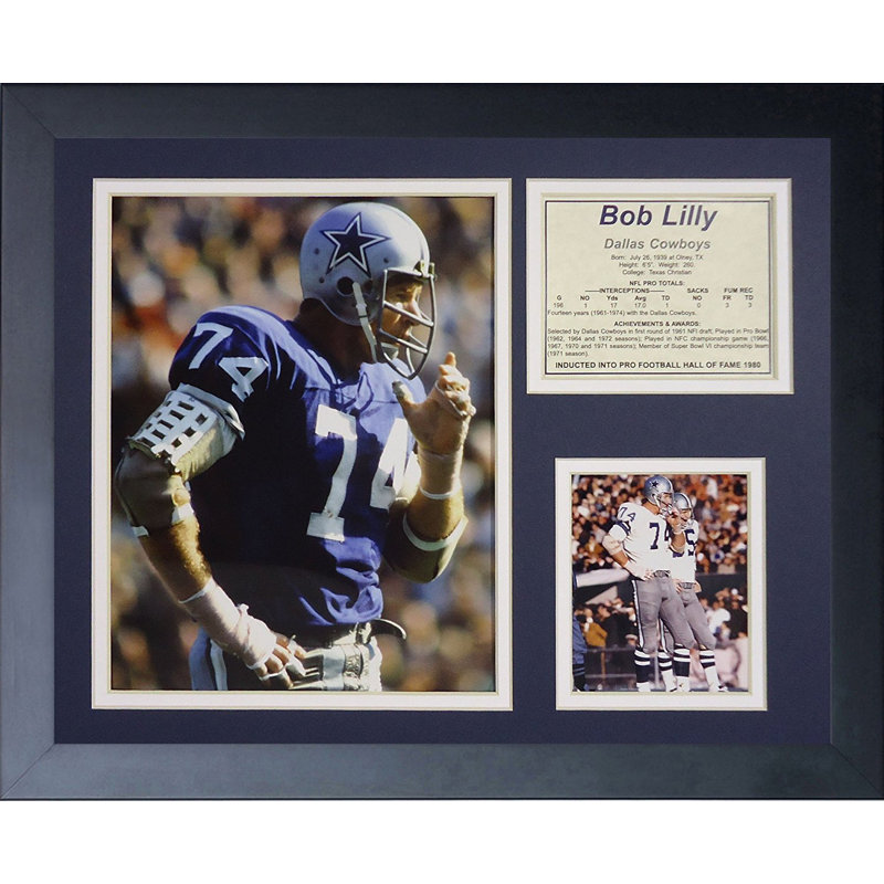 Souvenirs encadrée bob lilly