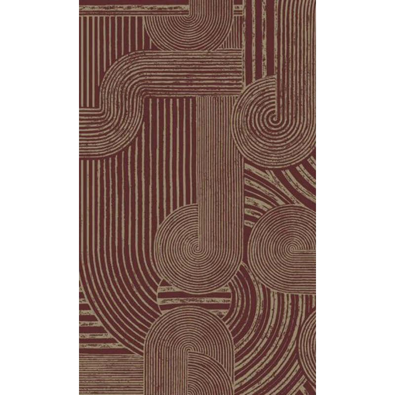 Non-Pasted Geometric, Maroon