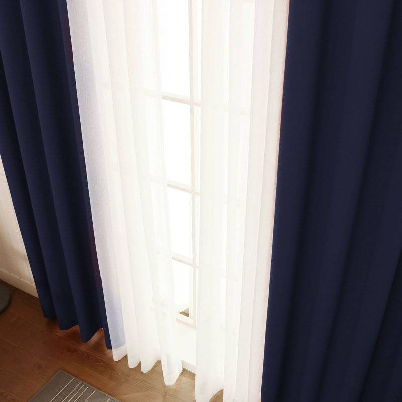 Granados Sheer Curtain, Navy