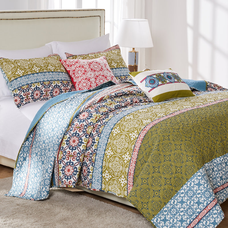 Greenland Home Fasions Shangri-La Multi Standard Sham, 20x26, Standard