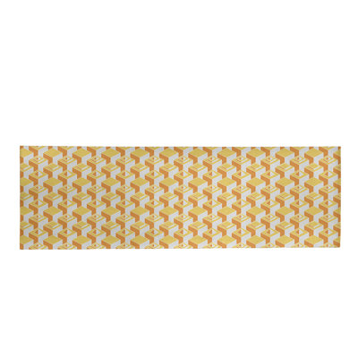 Tapis orange/jaune/gris clair skyscrapers