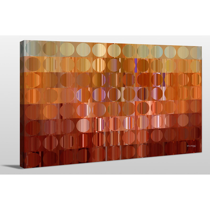«Circles and Squares # 16», reproduction d'art, H 24 po x l 40 po x P 1,5 po, Toile tendue