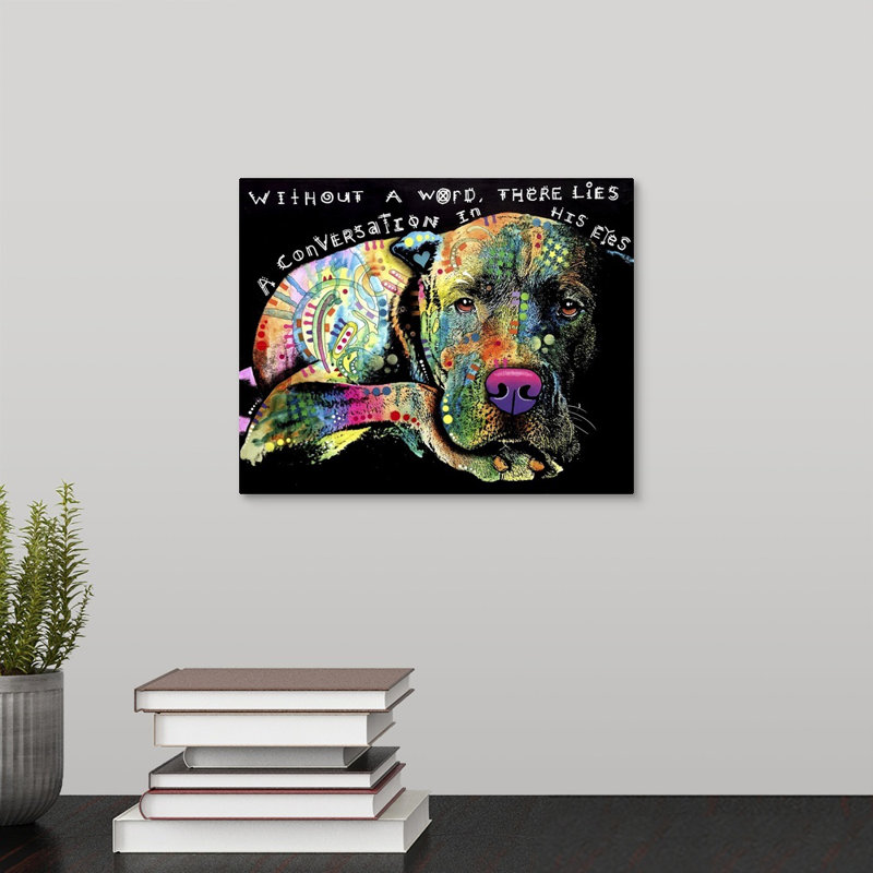 « sans un mot », impression sur toile, H 8 po x l 10 po x P 1,25 po