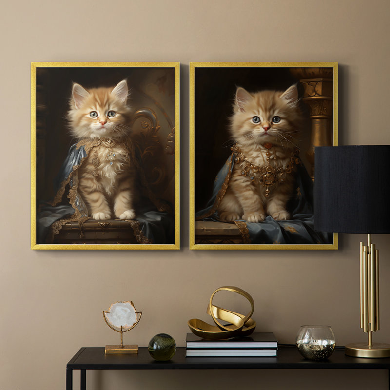 ANIMALS Series CXCIV - reproduction encadrée de qualité supérieure - prête à être accrochée - aucun clou requis - aucun clou requis