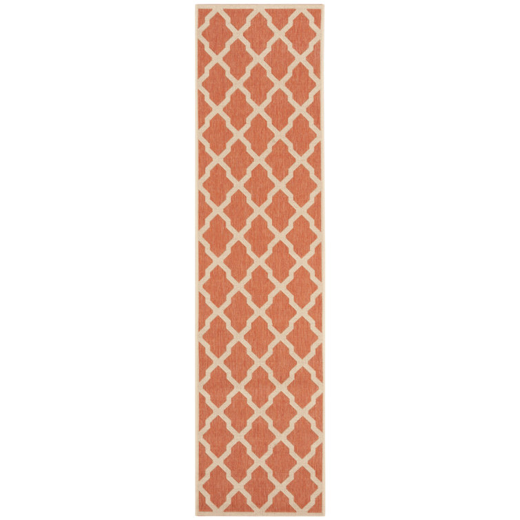 Ferrill Rust/Cream Area Rug