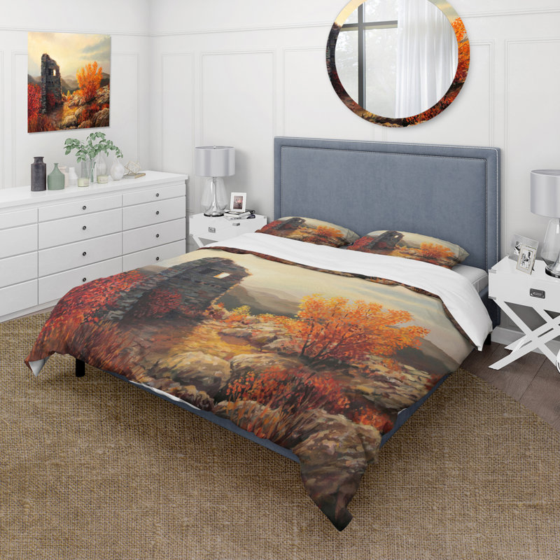 Ensemble de housse de couette Farmhouse, Housse de couette pour grand lit et 2 taies décor