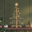 Wooden Christmas Tree with Stand Brown Bamboo-1332313353