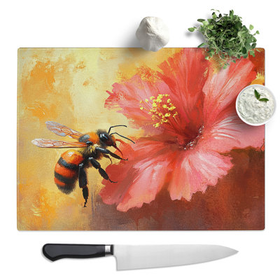 Bee Vol.2  Glass Chopping Board