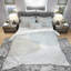 Gris et blanc Collage I - Ensemble de housse de couette moderne et contemporain - Microfibre de polyester-38757865