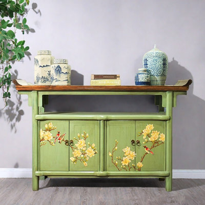 New Chinese Style  Hand-Painted Entryway Cabinet