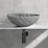 Carrara Gray Natural Marble Bathroom Vessel Sink-123626444