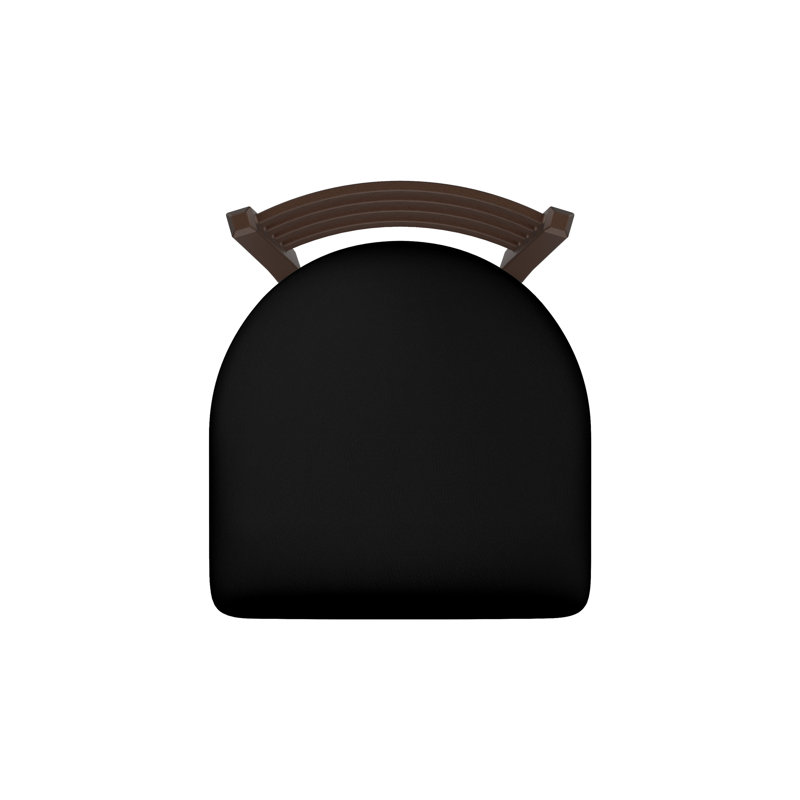400 Jackie Chair, Bronze, Vinyl-Black Vinyl