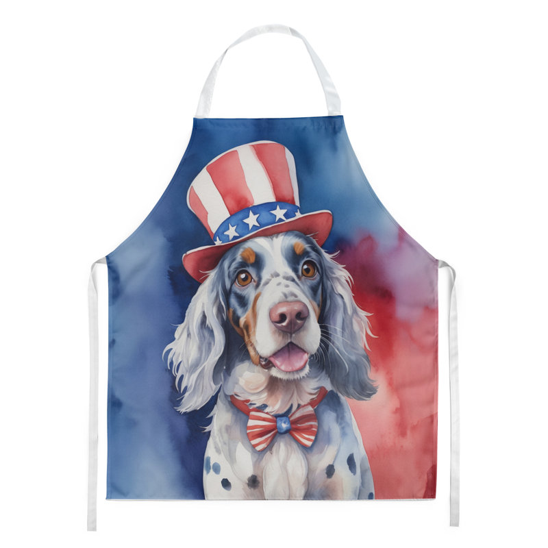 Patriotic American Apron, English Setter