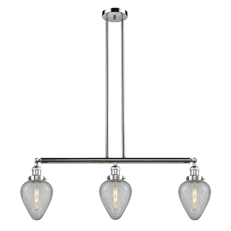 Shauna 3 - Light Kitchen Island Pendant, Polished Chrome