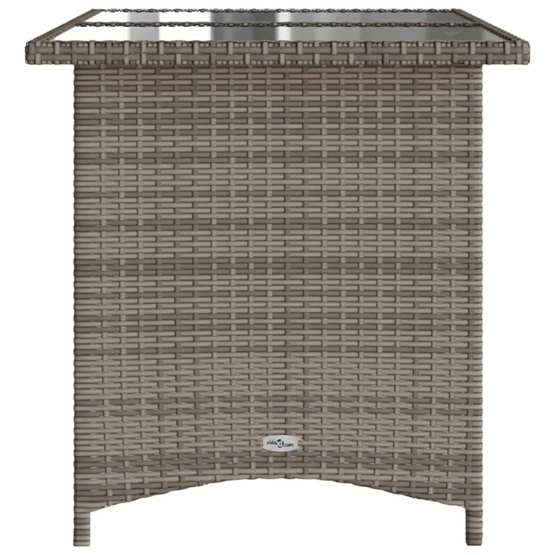 Rectangular Outdoor Dining Table , 110cm cm W 68cm cm D, Grey