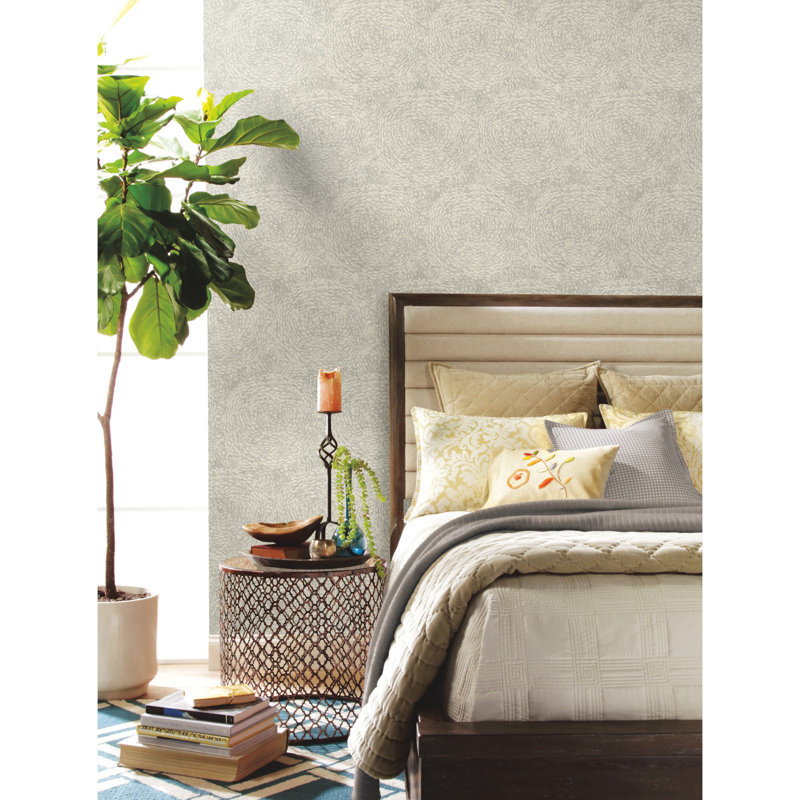 Floret Floral Double Roll, Off White