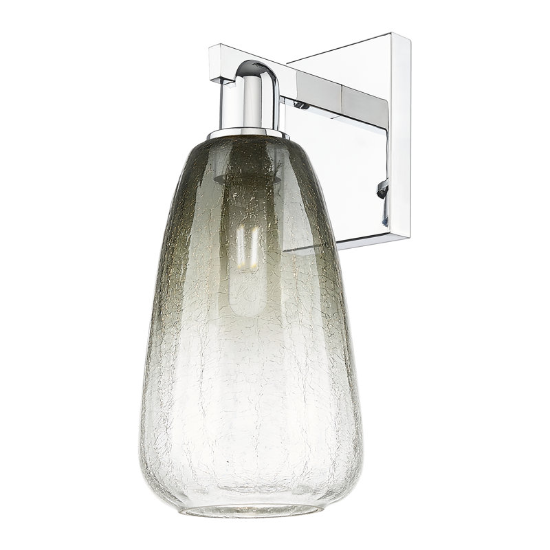 Jacquette - 1 Light Wall Mount Sconce, Polished Chrome, Slate