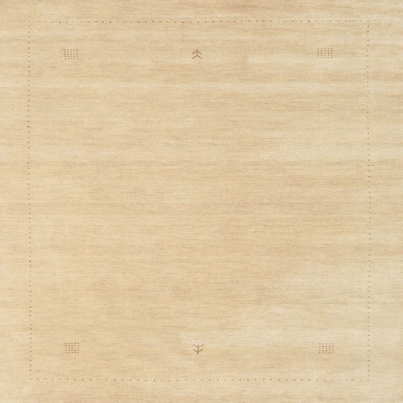 Tapis abstrait beige, Carré 3 pi