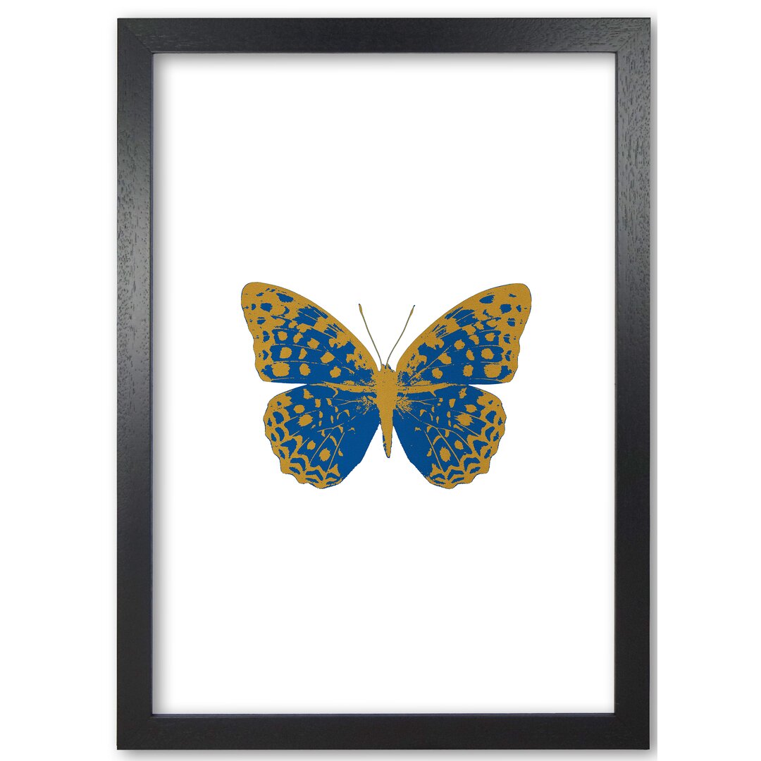 Poster Schmetterling in Lila