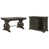 2 Pieces: Desk, Storage Cabinet