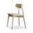 Beige Solid back side Chair(Set of 2)