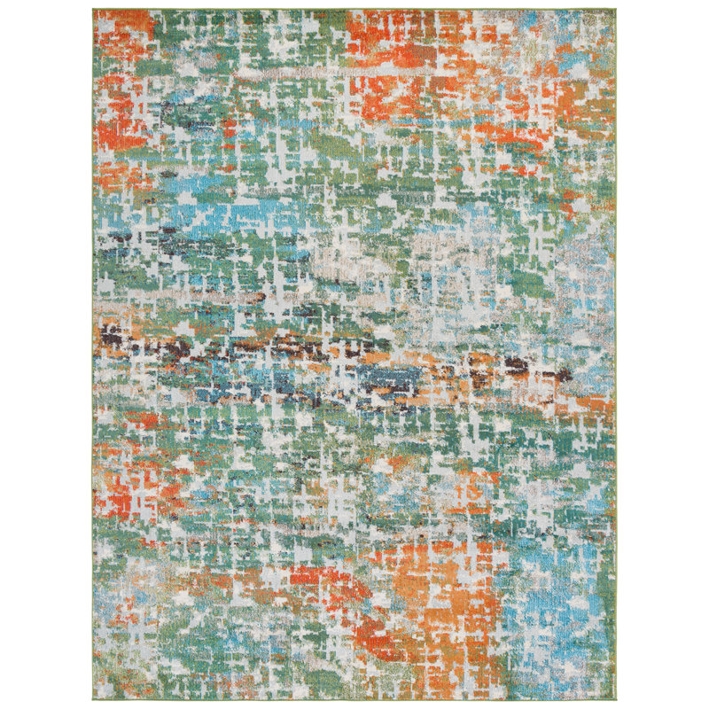 Madison Performance Abstract Rug, Rectangle 8' x 10'