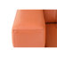 Cuir brun clair avec rembourrage en mousse haute, pieds en acier inoxydable, bois franc séché au four, cuir, structure en bois massif à 3 couches