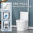 Macerating Toilet System With 600W Macerator Pump, Space-Saving Up Flush Toilet For Basement