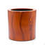Pot à fleurs en bois foncé avec réservoir 7,8 po