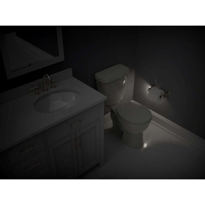 Wall Mount Toilet Paper Holder With Nightlight