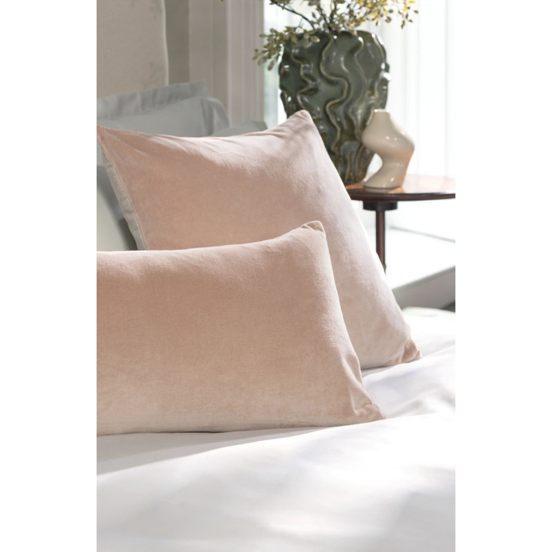 Jaipur Pillow Cover & Insert, Dusky Pink, Square 18"