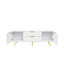Modern warm white TV cabinet , for Living Room Bedroom