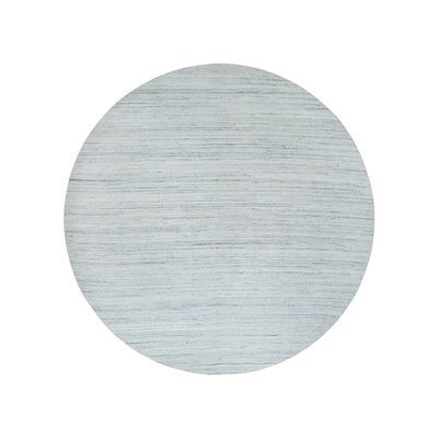 Tapis ivoire en laine tissé à la main 12 pi x 12 pi de style moderne Striae 03F59E4165AC44B8BA9D0598CA518626