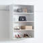 Système de placard mural modulaire en bois avec supports robustes