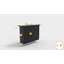 Hellstrom 3 - Drawer Nightstand-Nightstand with Charging Station and LED Light,Pull-Out Shelf,USB Ports and Outlets-1333491326