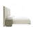 Nixa - Modern Beige Velvet Bed-1087290344