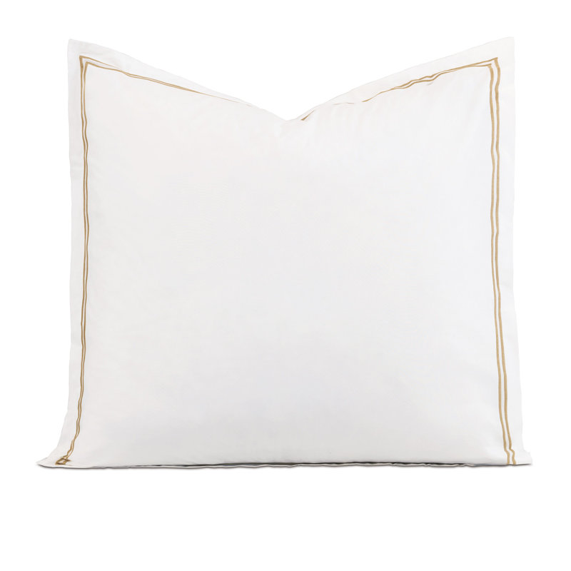 Taie décorative Enzo, Européen, Blanc / antique