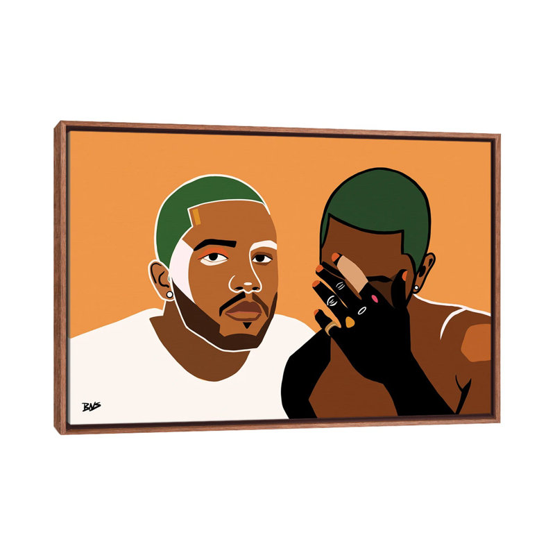 « Frank » par Bria Nicole-impression d’art graphique, Pas de tapis, H 18 po x l 26 po x P 1,5 po