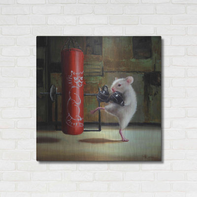 «Gym Rat» par Lucia Heffernan - peinture sur métal sans cadre