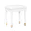 Ensemble de chaises de table de maquillage Elegant Vanity, coiffeuse moderne avec organisateur, bureau d'écriture, port de charge, blanc-133207457