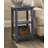 Arkadia Rustic Cottage End Table w/ 2 Shelves, Red Antique, Farmhouse Style, Distressed Finish, Drawer & Shelf, Metal Glides, Solid Wood Construction, Natural Finish, for Accent Furniture-1327810038
