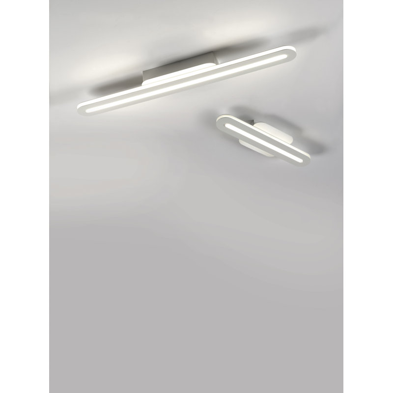 Tratto LED Flush Mount, White