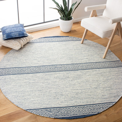 Tapis géométrique en coton tissé à la main Montauk