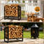 43.9cm W Metal Log Rack